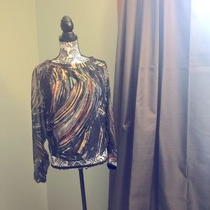 MM Couture by Miss Me Open Back Blouse - M